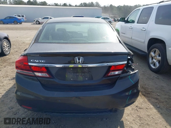 2013 Honda Civic LX with VIN 19XFB2F50DE206161, listed as a IAAI auction lot 41773555 with 165,733 mi miles and . Bid and sale history available at DreamBid. Image 16.