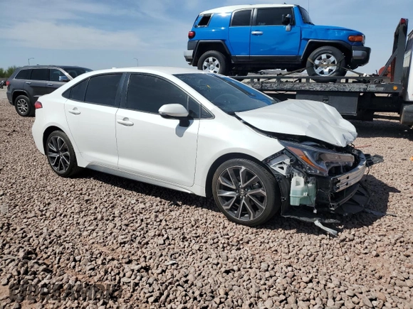 2020 Toyota Corolla SE with VIN JTDS4RCE5LJ016170, listed as a Copart auction lot 50969895 with 58,383 mi miles and Salvage Title. Bid and sale history available at DreamBid. Image 4.