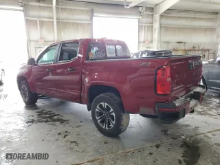 2021 Chevrolet Colorado 4WD Z71 with VIN 1GCGTDEN8M1234243, listed as a Copart auction lot 47742615 with 21,713 mi miles and Salvage Title. Bid and sale history available at carsss.com. Image 2.