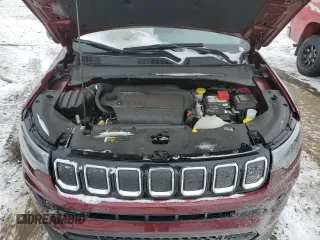 2022 Jeep Compass (RED) Edition with VIN 3C4NJDCB9NT129923, listed as a Copart auction lot 41813445 with 8,340 mi miles and Salvage title. Bid and sale history available at DreamBid. Image 12.