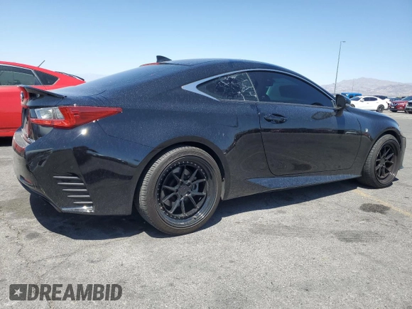 2015 Lexus RC 350 F Sport with VIN JTHHE5BC8F5002937, listed as a Copart auction lot 60566685 with 86,343 mi miles and Salvage title. Bid and sale history available at DreamBid. Image 3.
