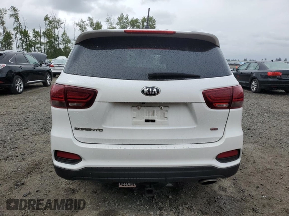 2020 Kia Sorento LX z VIN 5XYPG4A36LG698588, wystawiony jako Copart lot #57240045 z przebiegiem 75 298 mil mil oraz Szkoda całkowita • Salvage title. Historia ofert i sprzedaży dostępna na DreamBid. Obrazek 6.