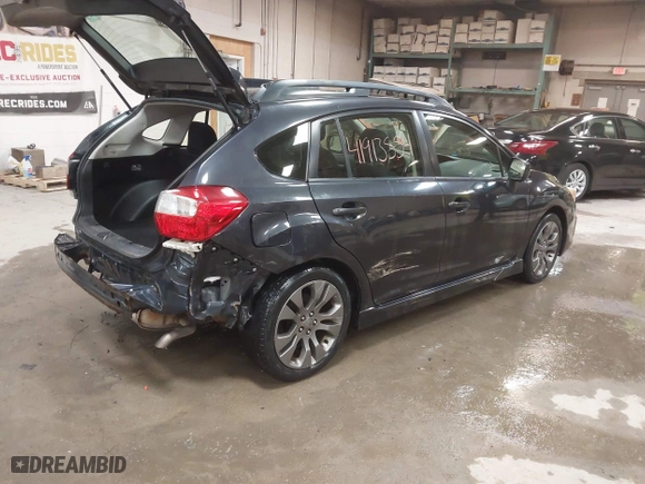 2013 Subaru Impreza Wagon 2.0i Sport Premium with VIN JF1GPAL63D2894768, listed as a IAAI auction lot 41913554 with 79,625 mi miles. Bid and sale history available at carsss.com. Image 4.