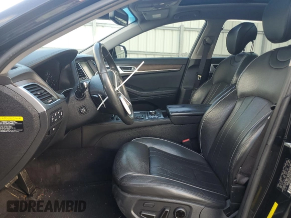 2017 Genesis G80 Ultimate z VIN KMHGN4JF2HU183072, wystawiony jako Copart lot #81121214 z przebiegiem 127 888 mil mil oraz Szkody całkowita. Historia ofert i sprzedaży dostępna na DreamBid. Obrazek 7.