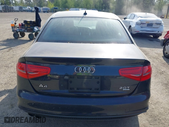 2014 Audi A4 Premium with VIN WAUBFAFL4EN023707, listed as a IAAI auction lot 42106681 with 116,740 mi miles. Bid and sale history available at carsss.com. Image 16.