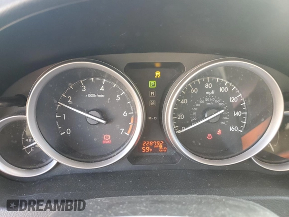 2010 Mazda 6 i Sport with VIN 1YVHZ8BH3A5M12860, listed as a Copart auction lot 84138194 with 228,792 mi miles and Salvage Title. Bid and sale history available at carsss.com. Image 9.