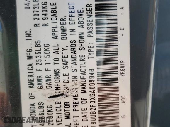 2016 Acura TLX V6 with VIN 19UUB2F3XGA009948, listed as a Copart auction lot 89319365 with 112,232 mi miles and Salvage Title. Bid and sale history available at carsss.com. Image 12.