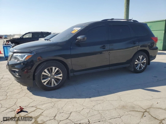 2018 Nissan Pathfinder S with VIN 5N1DR2MM5JC644377, listed as a Copart auction lot 48988745 with 0 mi miles and Salvage Title. Bid and sale history available at carsss.com. Image 1.