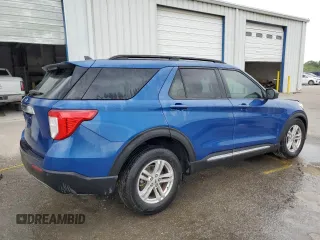 2022 Ford Explorer XLT with VIN 1FMSK7DH7NGC02324, listed as a Copart auction lot 55757885 with 19,078 mi miles and Salvage title. Bid and sale history available at DreamBid. Image 3.