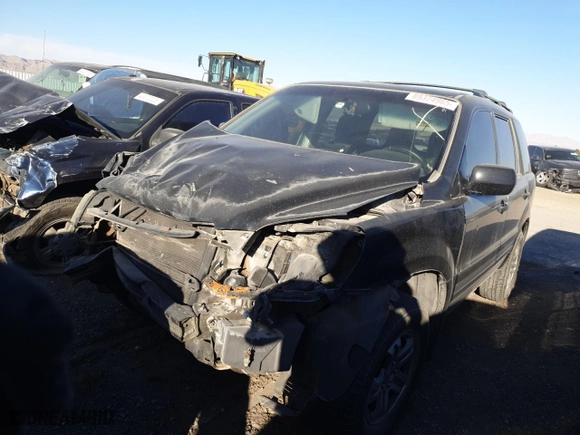 2005 Honda Pilot EX-L with VIN 5FNYF18575B008077, listed as a Copart auction lot 89374965 with 0 mi miles and Salvage Title. Bid and sale history available at carsss.com. Image 1.