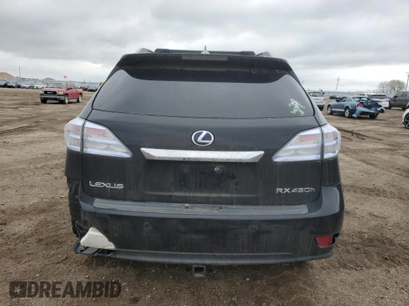 2010 Lexus RX 450h with VIN JTJBC1BA4A2006494, listed as a Copart auction lot 55313545 with Not Provided miles and Clean Title. Bid and sale history available at DreamBid. Image 6.