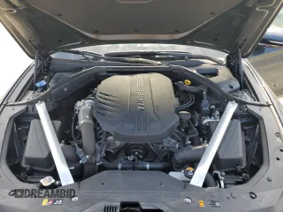 2022 Genesis G70 3.3T with VIN KMTG54TE2NU082023, listed as a Copart auction lot 74774034 with 17,411 mi miles and Salvage Title. Bid and sale history available at carsss.com. Image 11.