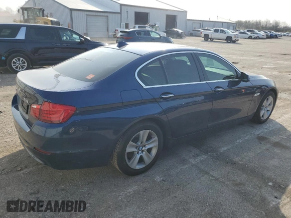 2013 BMW 5 Series 528i xDrive with VIN WBAXH5C50DD107394, listed as a Copart auction lot 51527105 with 128,009 mi miles and Clean Title. Bid and sale history available at carsss.com. Image 3.
