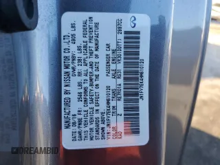 2017 Infiniti Q60 Red Sport 400 with VIN JN1FV7EK4HM610120, listed as a Copart auction lot 36831923 with 42,484 mi miles and . Bid and sale history available at carsss.com. Image 12.