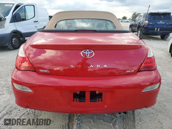 2008 Toyota Solara SE with VIN 4T1FA38P98U145502, listed as a Copart auction lot 74036844 with Not Provided miles and Non Repairable. Bid and sale history available at DreamBid. Image 6.
