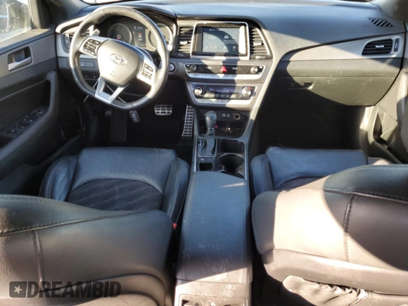 2018 Hyundai Sonata Sport Plus with VIN 5NPE34AF5JH716386, listed as a Copart auction lot 43592455 with 113,637 mi miles and Salvage Title. Bid and sale history available at DreamBid. Image 8.