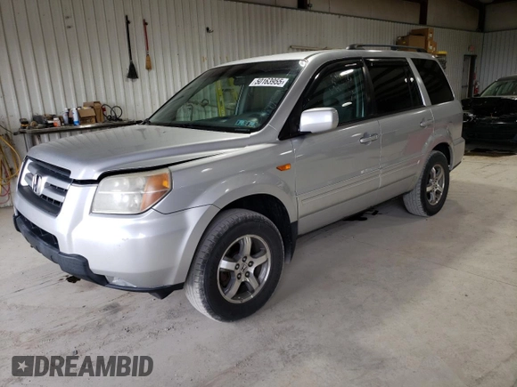 2007 Honda Pilot EX with VIN 2HKYF18457H521131, listed as a Copart auction lot 50163955 with 231,984 mi miles and Clean Title. Bid and sale history available at DreamBid. Image 1.