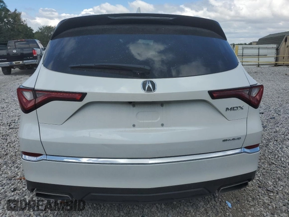 2023 Acura MDX with VIN 5J8YE1H3XPL030562, listed as a Copart auction lot 72036824 with 24,281 mi miles and Salvage Title. Bid and sale history available at carsss.com. Image 6.