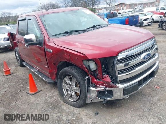 2016 Ford F-150 XLT with VIN 1FTEW1EG8GKF60962, listed as a IAAI auction lot 41826751 with 39,252 mi miles. Bid and sale history available at carsss.com. Image 1.