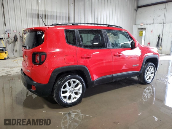 2017 Jeep Renegade Altitude with VIN ZACCJBBBXHPF84837, listed as a Copart auction lot 43204725 with 115,368 mi miles and Salvage Title. Bid and sale history available at carsss.com. Image 3.