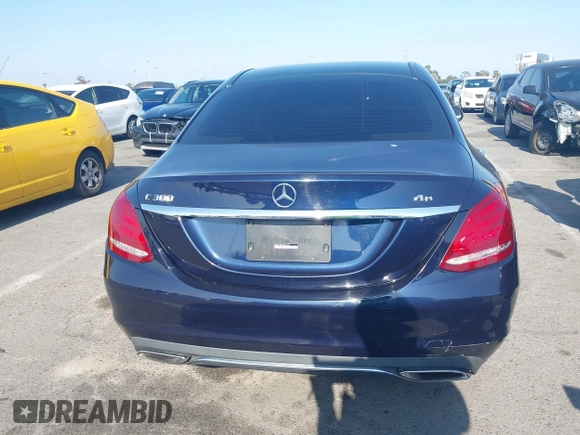 2015 Mercedes-Benz C 300 Luxury with VIN 55SWF4KB4FU041674, listed as a IAAI auction lot 42119879 with 162,017 mi miles and . Bid and sale history available at carsss.com. Image 16.