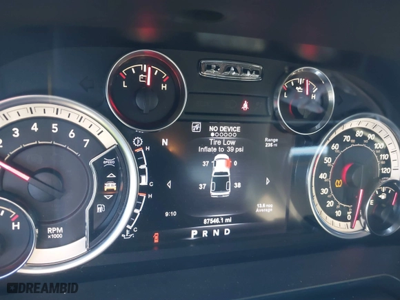 2017 Ram 1500 Big Horn with VIN 3C6RR7LTXHG618291, listed as a IAAI auction lot 41405914 with 87,546 mi miles. Bid and sale history available at carsss.com. Image 7.