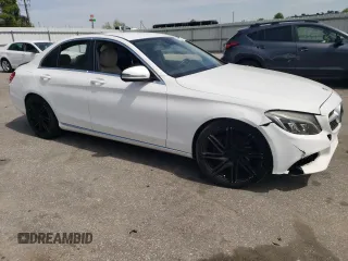 2016 Mercedes-Benz C 300 with VIN 55SWF4JB7GU123854, listed as a Copart auction lot 51406895 with 151,422 mi miles and Salvage Title. Bid and sale history available at carsss.com. Image 4.