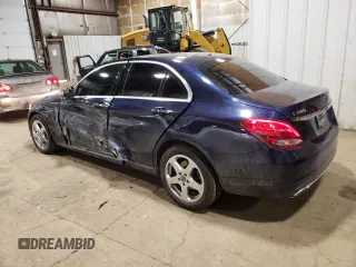 2018 Mercedes-Benz C 300 with VIN 55SWF4KB9JU259232, listed as a Copart auction lot 61559355 with 82,482 mi miles and Salvage title. Bid and sale history available at DreamBid. Image 2.