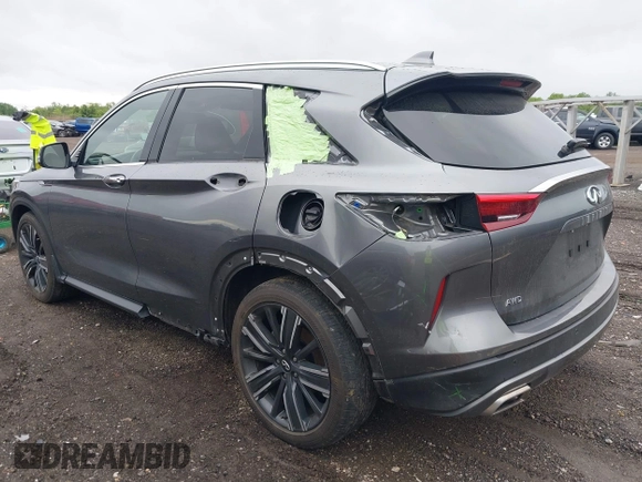 2021 Infiniti QX50 Luxe with VIN 3PCAJ5BB7MF126327, listed as a IAAI auction lot 42220680 with 42,972 mi miles and . Bid and sale history available at DreamBid. Image 3.