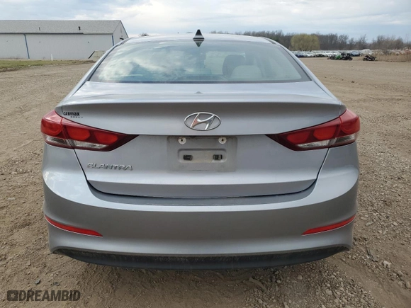 2017 Hyundai Elantra SE with VIN 5NPD84LF7HH012050, listed as a Copart auction lot 49338975 with 134,656 mi miles and Salvage Title. Bid and sale history available at carsss.com. Image 6.