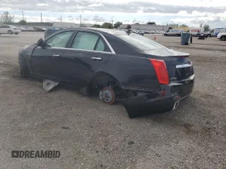 2014 Cadillac CTS Sedan Vsport Premium RWD with VIN 1G6AV5S82E0151678, listed as a Copart auction lot 80490444 with 0 mi miles and Salvage Title. Bid and sale history available at carsss.com. Image 2.