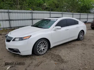 2012 Acura TL Technology z VIN 19UUA8F52CA033582, wystawiony jako Copart lot #54488805 z przebiegiem 146 417 mil mil oraz Czysty tytuł • Clean title. Historia ofert i sprzedaży dostępna na DreamBid. Obrazek 1.