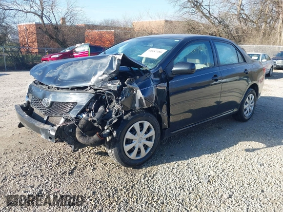 2009 Toyota Corolla with VIN JTDBL40E499035734, listed as a IAAI auction lot 41887480 with 46,511 mi miles. Bid and sale history available at carsss.com. Image 2.