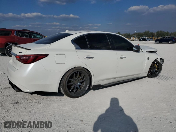 2019 Infiniti Q50 3.0t LUXE with VIN JN1EV7AP0KM518880, listed as a Copart auction lot 42432065 with 63,835 mi miles and Non Repairable. Bid and sale history available at carsss.com. Image 3.