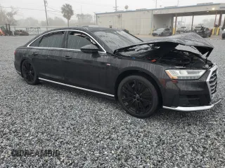 2021 Audi A8 with VIN WAU8EAF82MN013779, listed as a Copart auction lot 86869184 with 0 mi miles and Salvage Title. Bid and sale history available at carsss.com. Image 4.