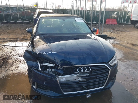 2018 Audi A3 Sedan Premium with VIN WAUAUGFFXJ1022965, listed as a IAAI auction lot 41533808 with 62,212 mi miles. Bid and sale history available at carsss.com. Image 12.