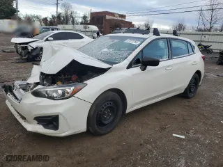 2017 Subaru Impreza with VIN 4S3GTAA60H1728213, listed as a Copart auction lot 87073704 with 106,562 mi miles and Salvage Title. Bid and sale history available at carsss.com. Image 1.