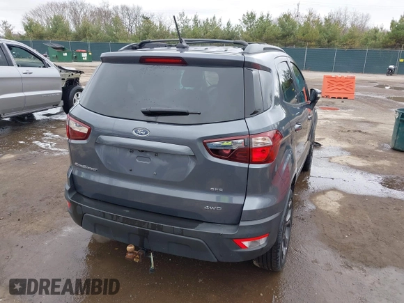 2018 Ford EcoSport SES with VIN MAJ6P1CLXJC161916, listed as a IAAI auction lot 41914892 with 39,776 mi miles and . Bid and sale history available at DreamBid. Image 4.