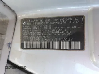 2002 BMW M3 z VIN 5UMCL93492LJ82639, wystawiony jako Copart lot #75557074 z przebiegiem 122 484 mil mil oraz Nie do naprawy. Historia ofert i sprzedaży dostępna na DreamBid. Obrazek 13.