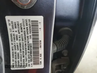 2019 Honda Insight Touring with VIN 19XZE4F99KE015872, listed as a Copart auction lot 61152565 with Not provided miles and Salvage title. Bid and sale history available at DreamBid. Image 12.