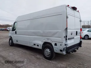 2023 Ram ProMaster Cargo with VIN 3C6LRVDG9PE603061, listed as a IAAI auction lot 41978109 with 12,921 mi miles. Bid and sale history available at carsss.com. Image 3.