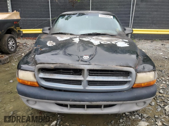 1997 Dodge Dakota with VIN 1B7FL26X4VS259944, listed as a Copart auction lot 72228544 with Not Provided miles and Salvage Title. Bid and sale history available at carsss.com. Image 5.