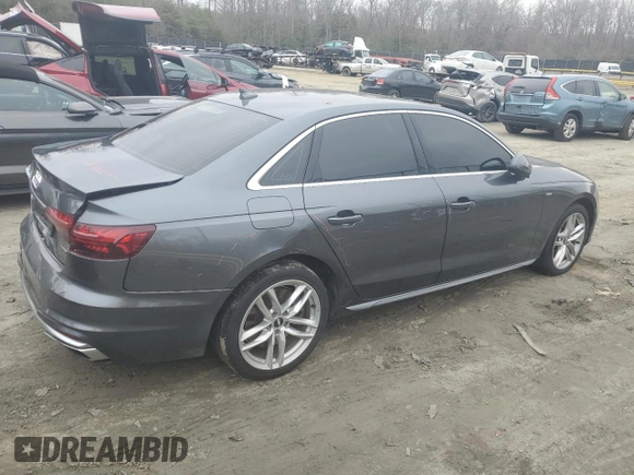 2020 Audi A4 Premium with VIN WAUDNAF48LN014719, listed as a Copart auction lot 43720865 with Not provided miles and Salvage title. Bid and sale history available at DreamBid. Image 3.