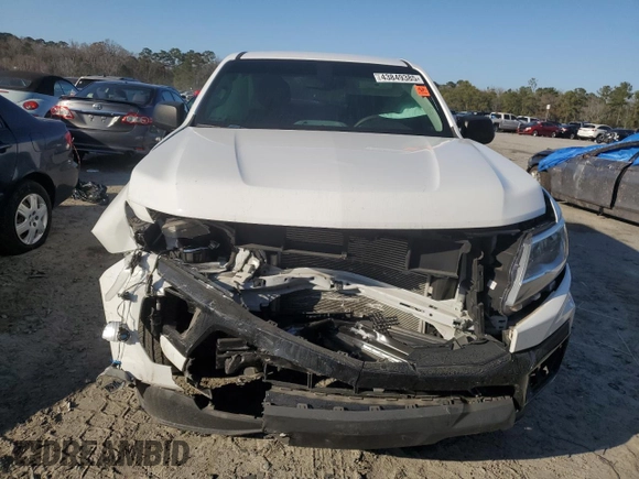 2021 Chevrolet Colorado 2WD Work Truck with VIN 1GCGSBEAXM1188628, listed as a Copart auction lot 43849385 with 0 mi miles and Salvage Title. Bid and sale history available at carsss.com. Image 5.