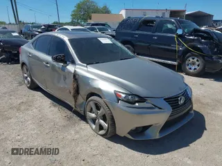 2015 Lexus IS 350 with VIN JTHBE1D29F5016915, listed as a IAAI auction lot 41839062 with 77,858 mi miles and . Bid and sale history available at DreamBid. Image 1.