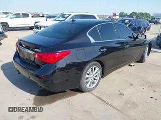 2015 Infiniti Q50 Premium with VIN JN1BV7AP1FM342558, listed as a IAAI auction lot 41975803 with 140,603 mi miles. Bid and sale history available at carsss.com. Image 4.