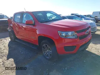 2019 Chevrolet Colorado 4WD Work Truck with VIN 1GCGTBEN2K1115458, listed as a IAAI auction lot 41160399 with 127,431 mi miles. Bid and sale history available at carsss.com. Image 1.