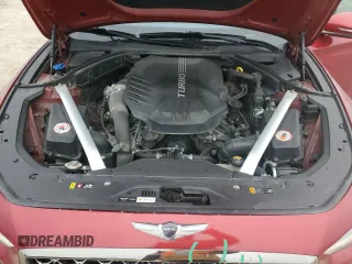 2019 Genesis G70 Advanced with VIN KMTG34LE2KU017271, listed as a Copart auction lot 45771455 with 114,707 mi miles and Salvage title. Bid and sale history available at DreamBid. Image 11.