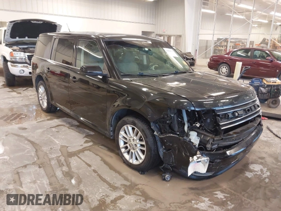 2014 Ford Flex SEL z VIN 2FMGK5C82EBD10529, wystawiony jako IAAI lot #41464375 z przebiegiem 95 528 mil mil oraz . Historia ofert i sprzedaży dostępna na DreamBid. Obrazek 1.