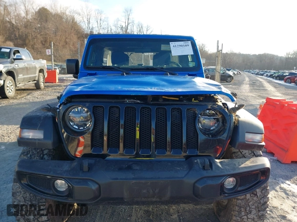 2021 Jeep Wrangler Unlimited Sport S with VIN 1C4HJXDN4MW779291, listed as a IAAI auction lot 41290109 with 43,379 mi miles and . Bid and sale history available at DreamBid. Image 12.